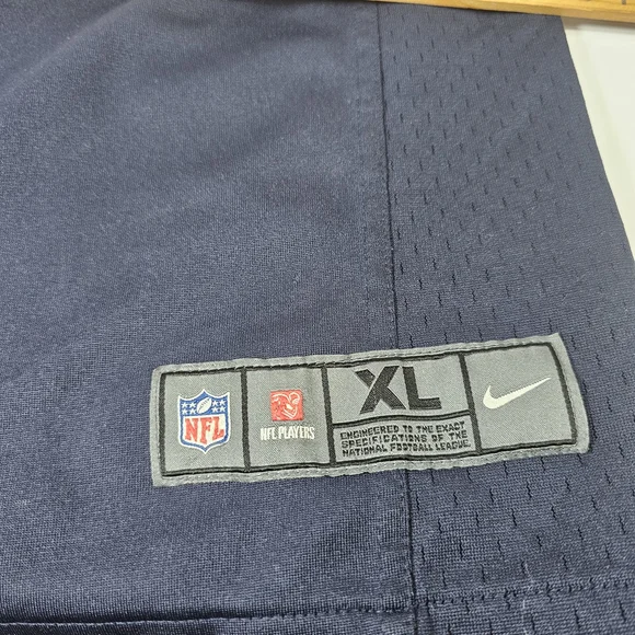 NFL Texans #4 Navy and Red Football Jersey - Picture 4 of 10